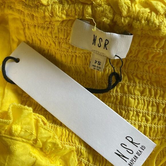 NSR  Eyelet Tie Shoulder Sleeveless Midi Dress Size XS - Picture 2 of 6